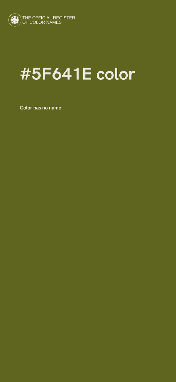 #5F641E color image