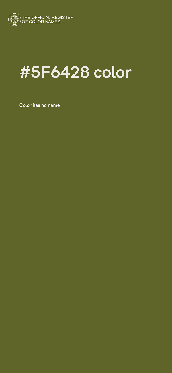 #5F6428 color image