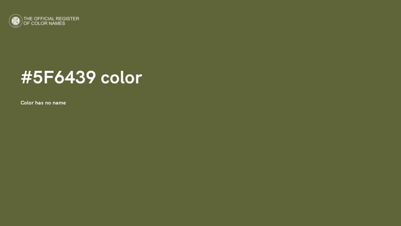 #5F6439 color image