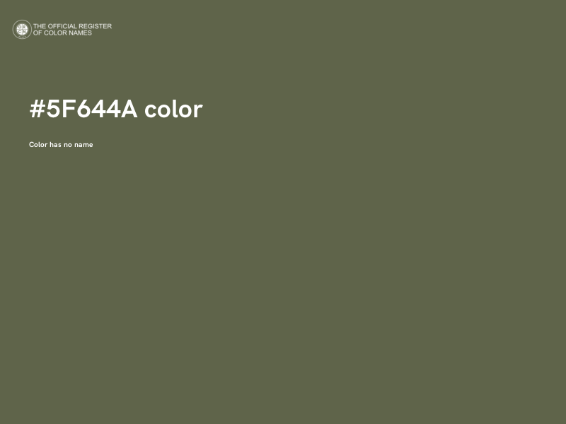 #5F644A color image
