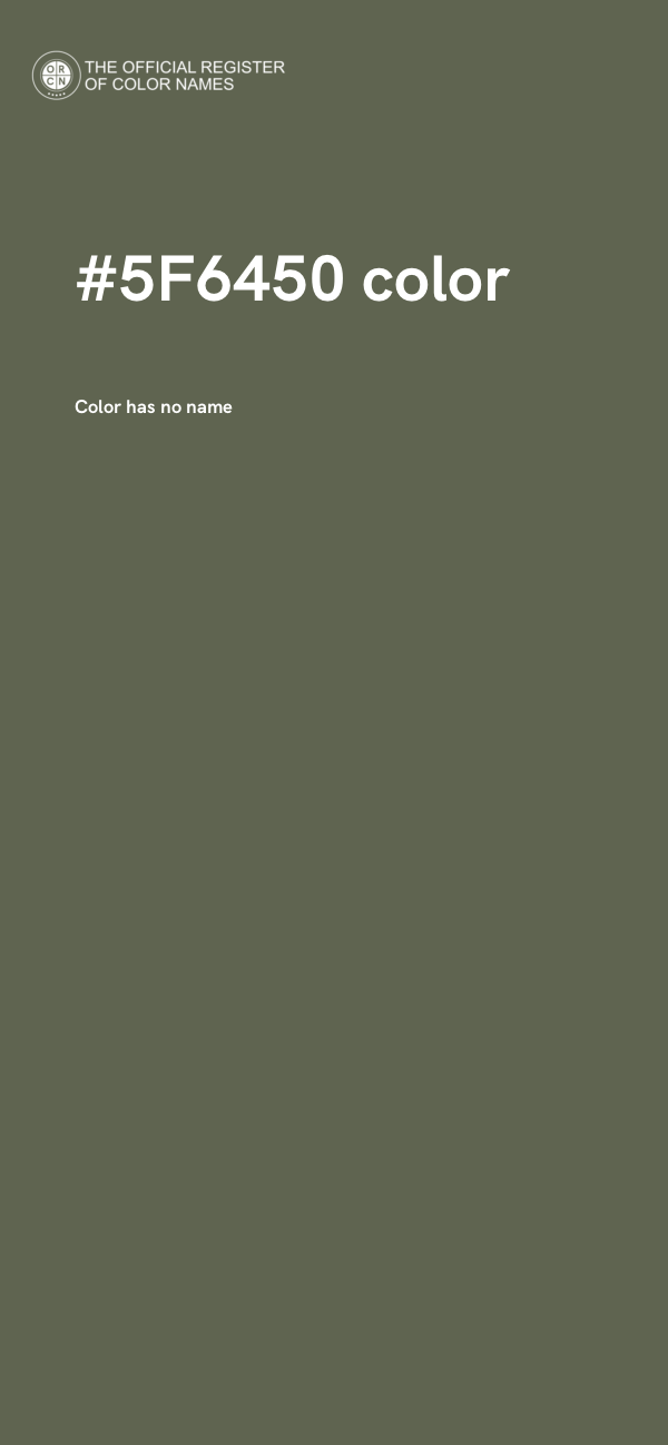 #5F6450 color image