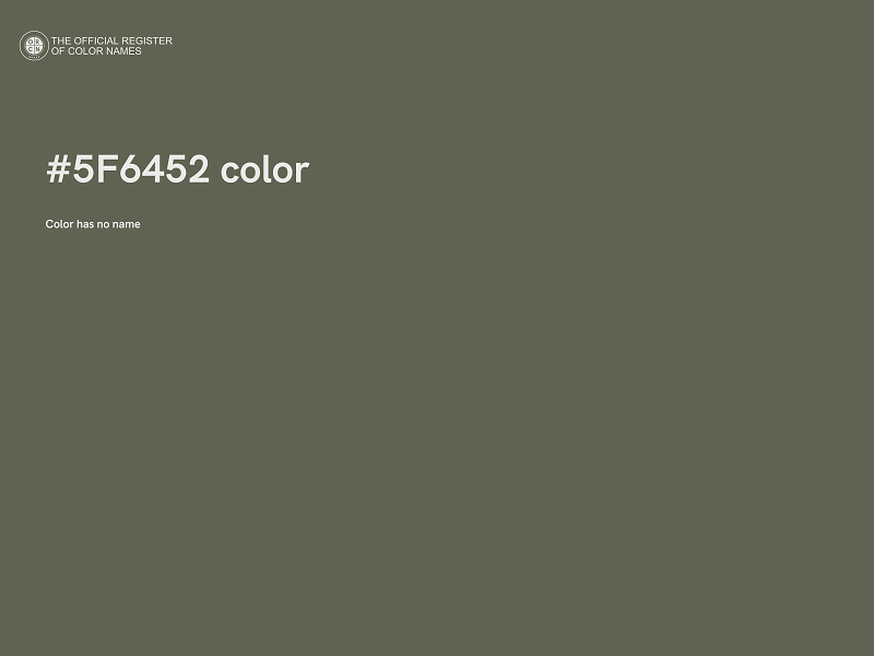 #5F6452 color image