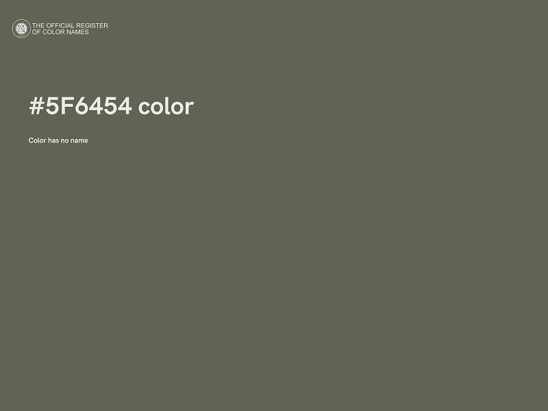 #5F6454 color image