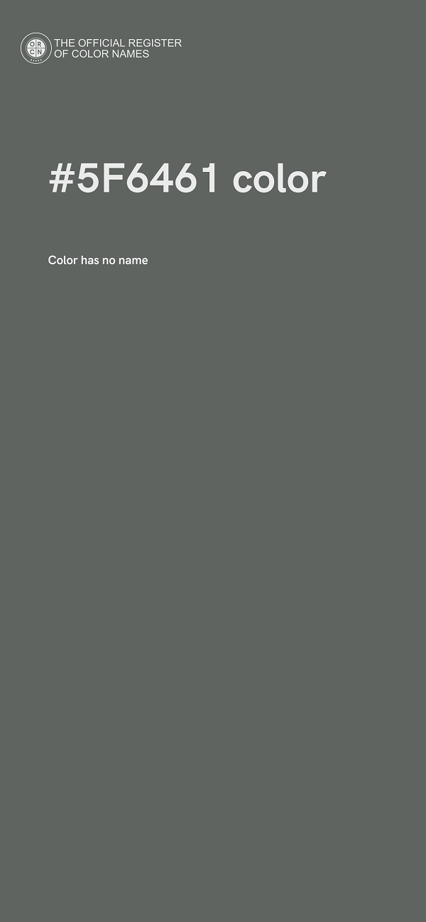 #5F6461 color image