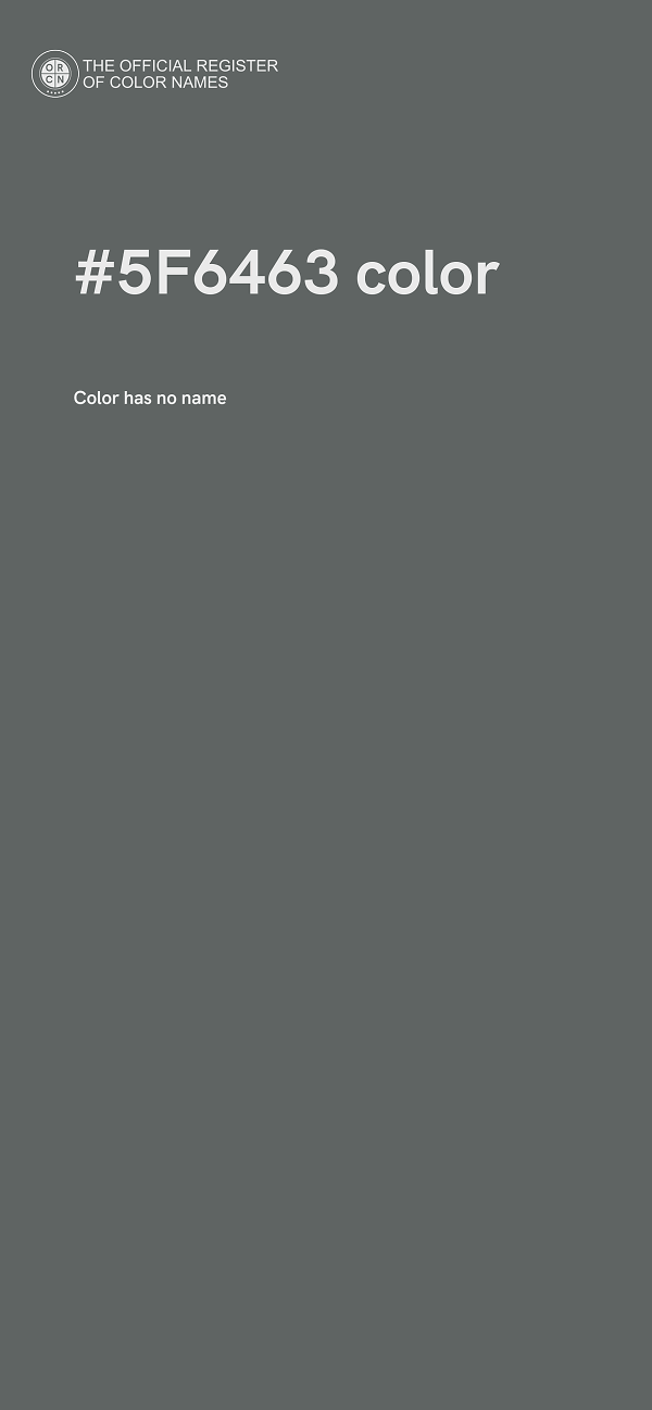 #5F6463 color image