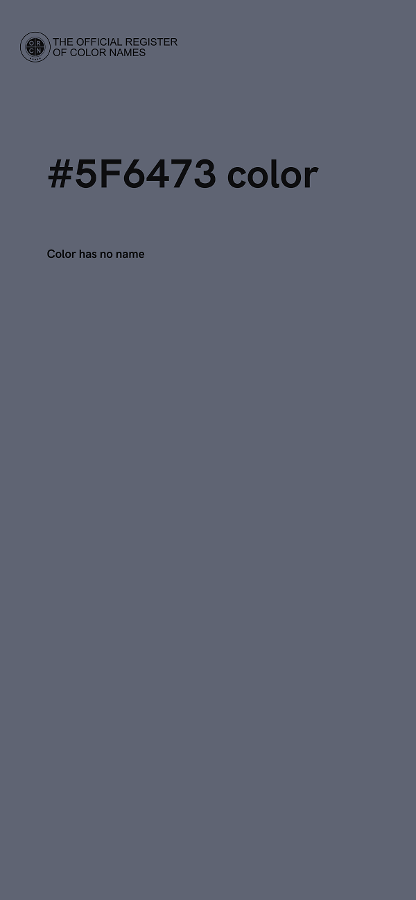 #5F6473 color image