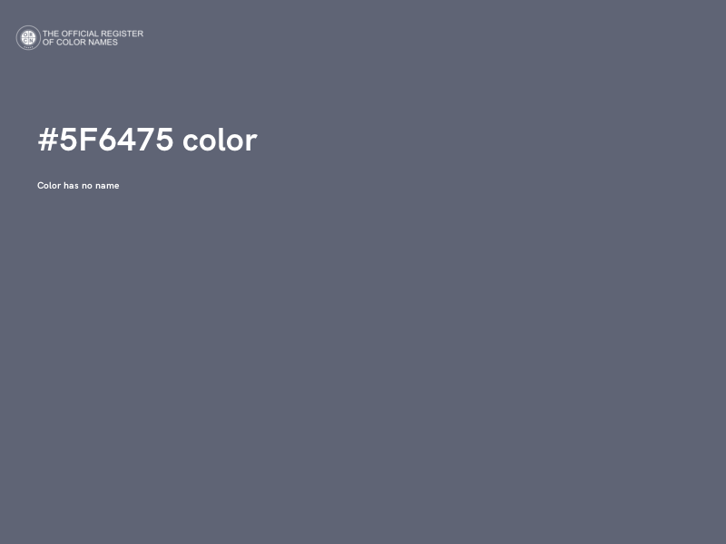 #5F6475 color image