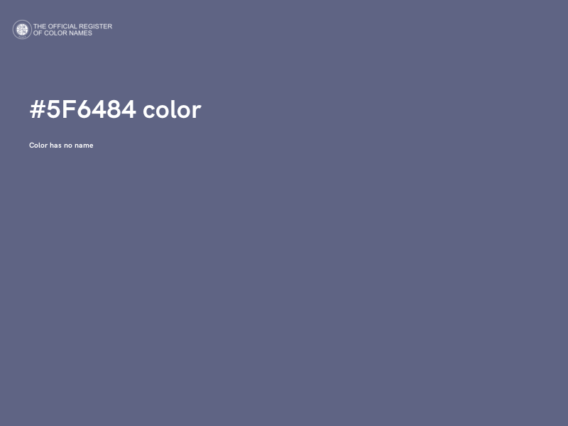 #5F6484 color image
