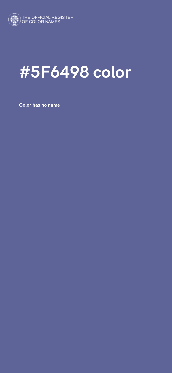 #5F6498 color image