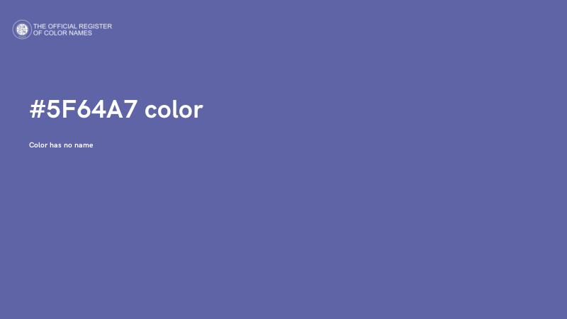 #5F64A7 color image