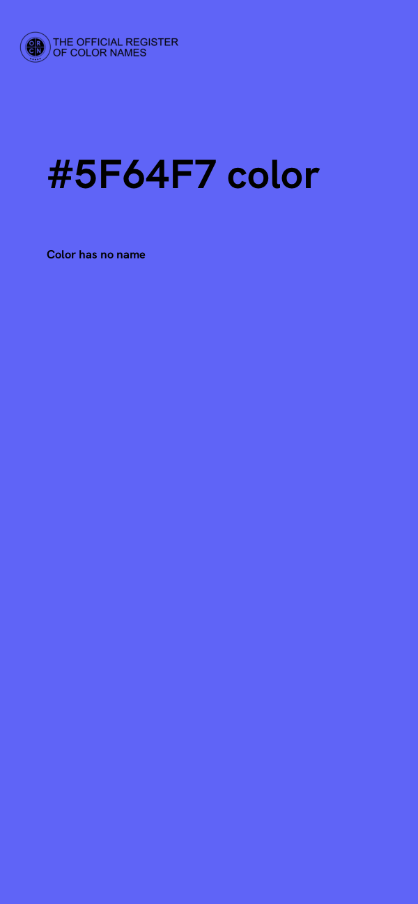 #5F64F7 color image