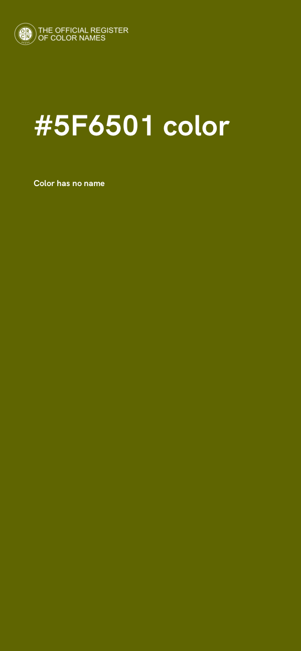 #5F6501 color image