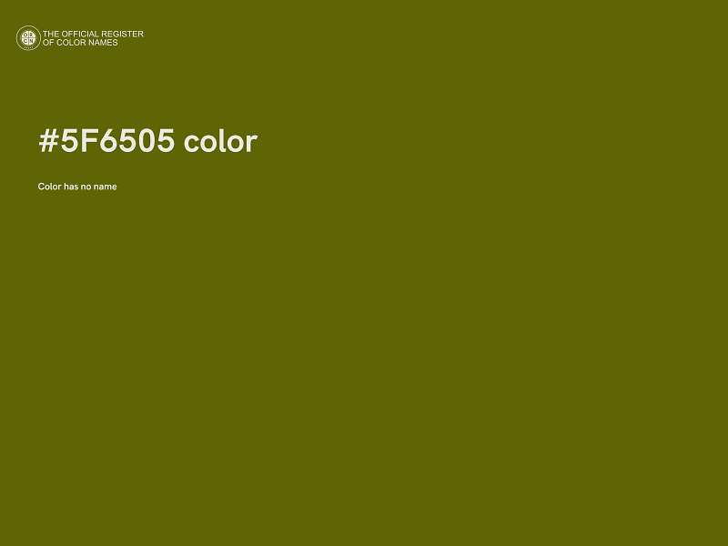 #5F6505 color image