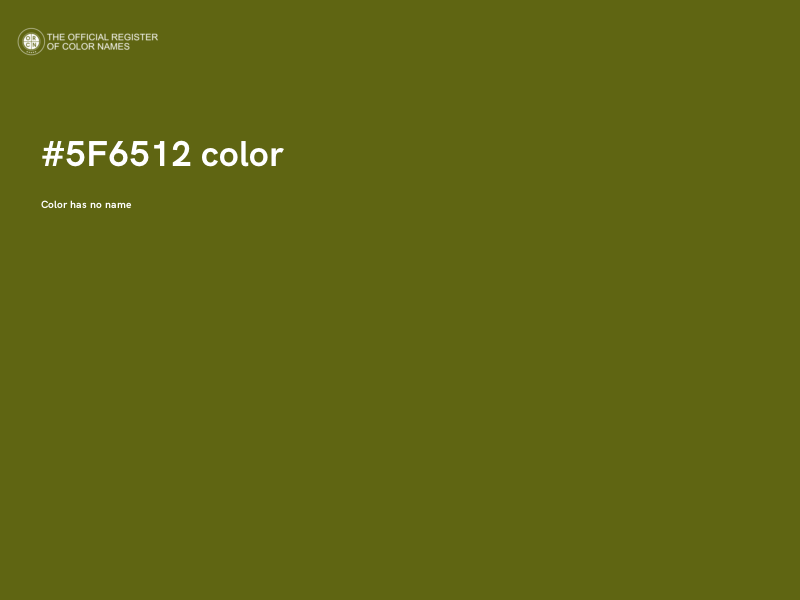 #5F6512 color image
