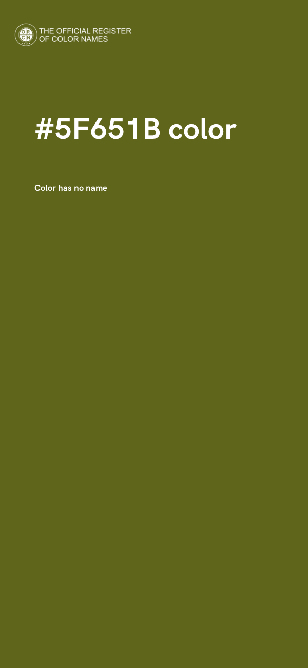 #5F651B color image