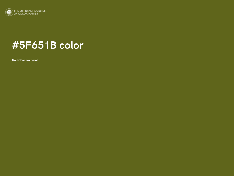 #5F651B color image