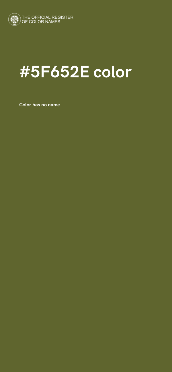 #5F652E color image
