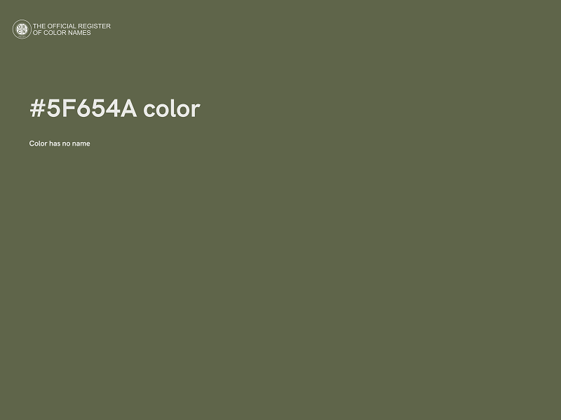 #5F654A color image