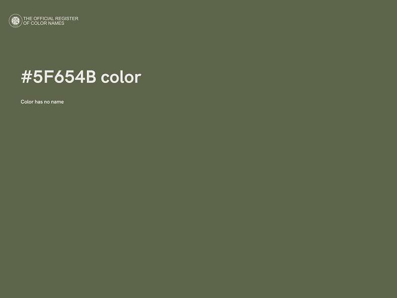 #5F654B color image