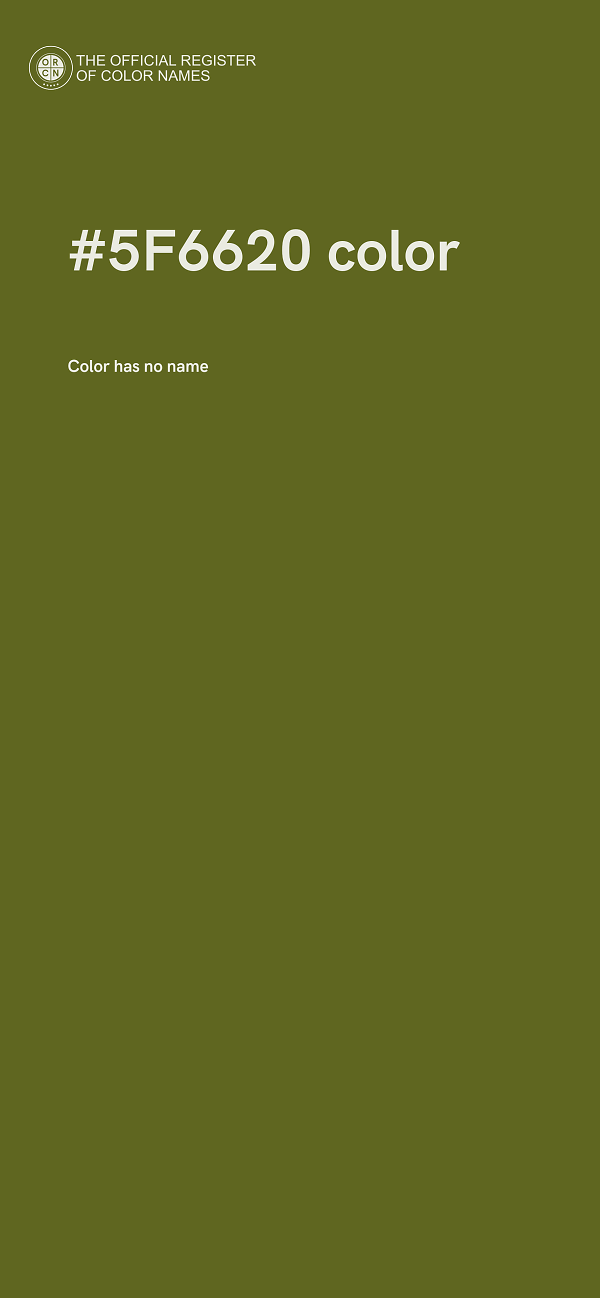 #5F6620 color image