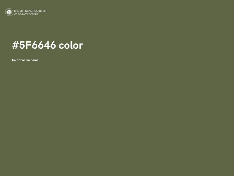 #5F6646 color image