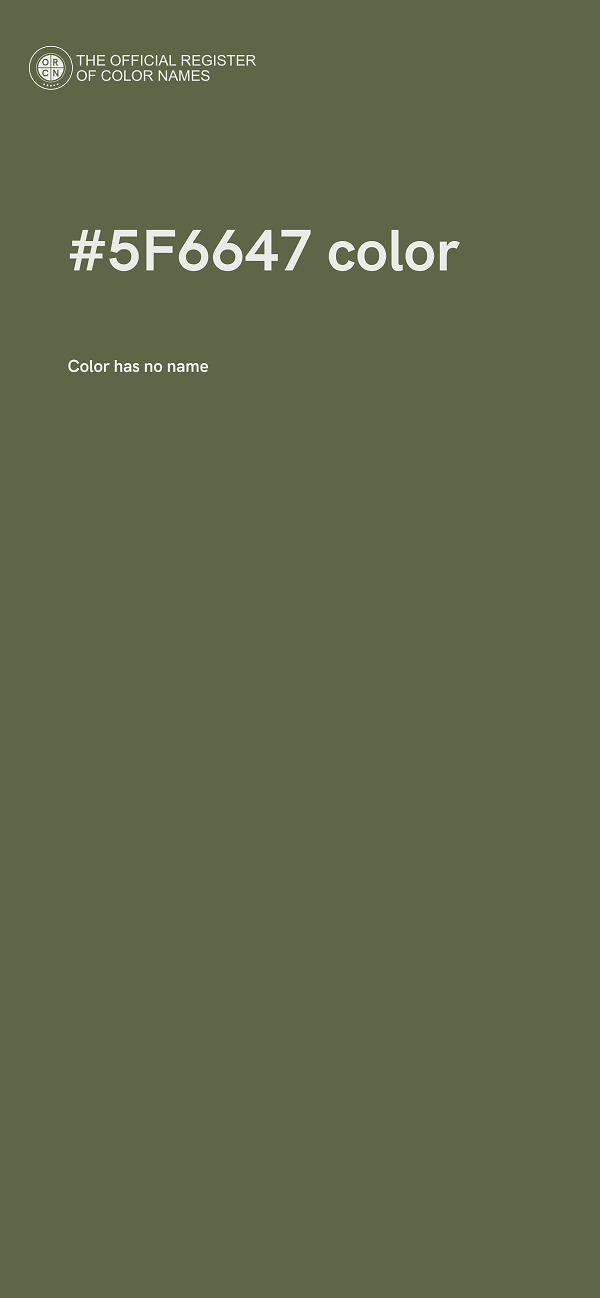 #5F6647 color image