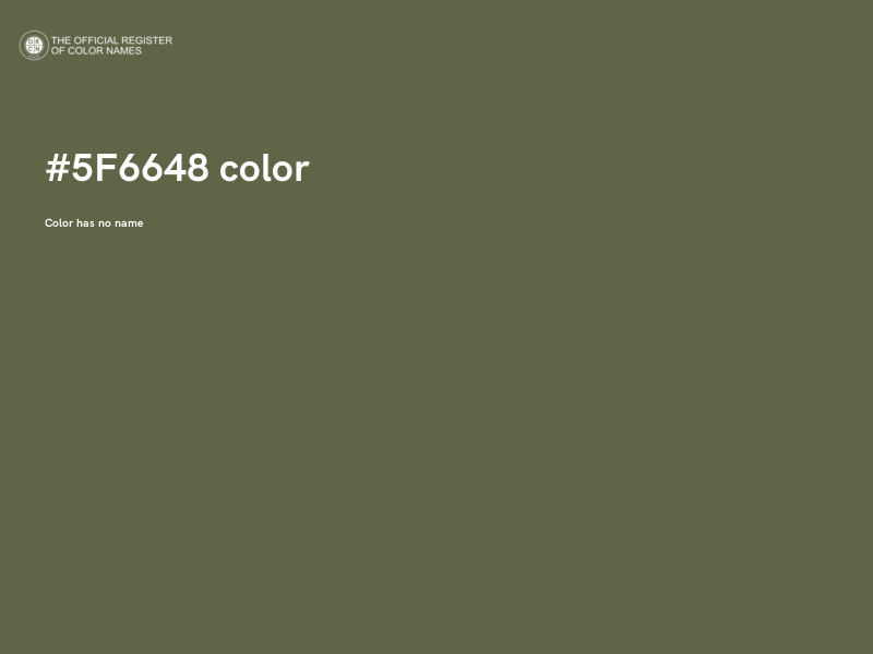 #5F6648 color image