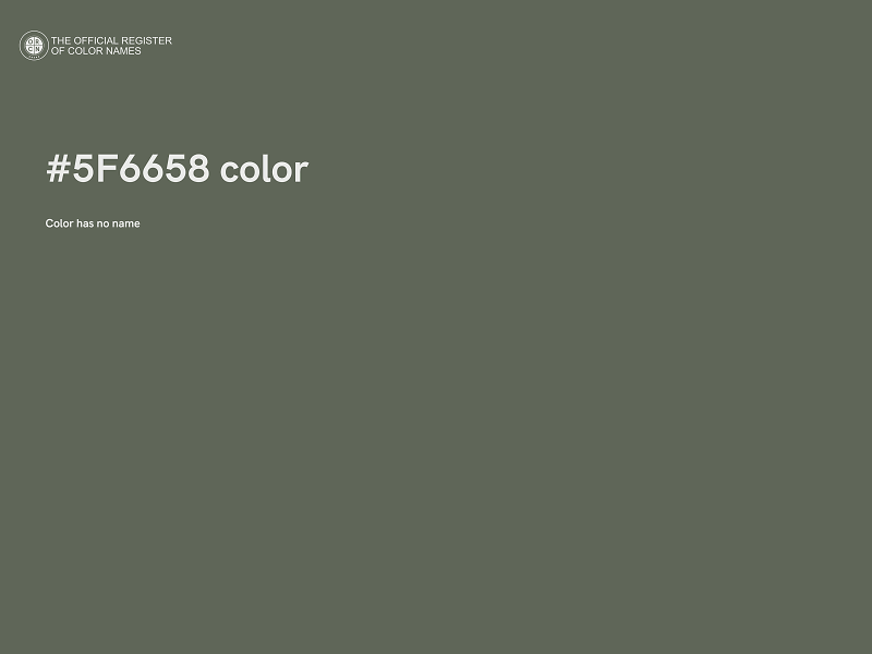 #5F6658 color image