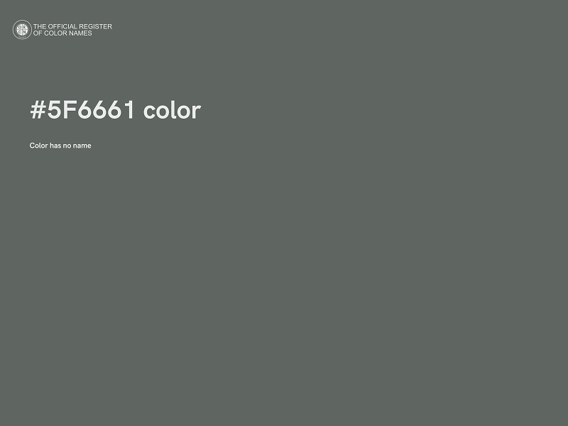 #5F6661 color image