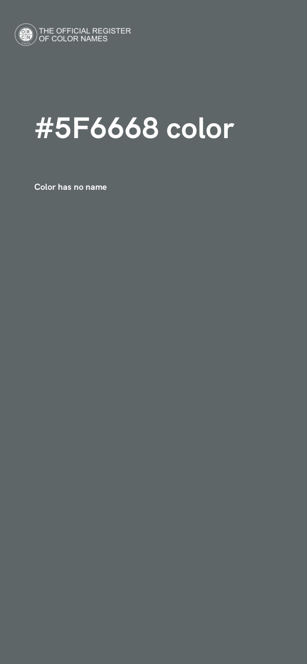 #5F6668 color image