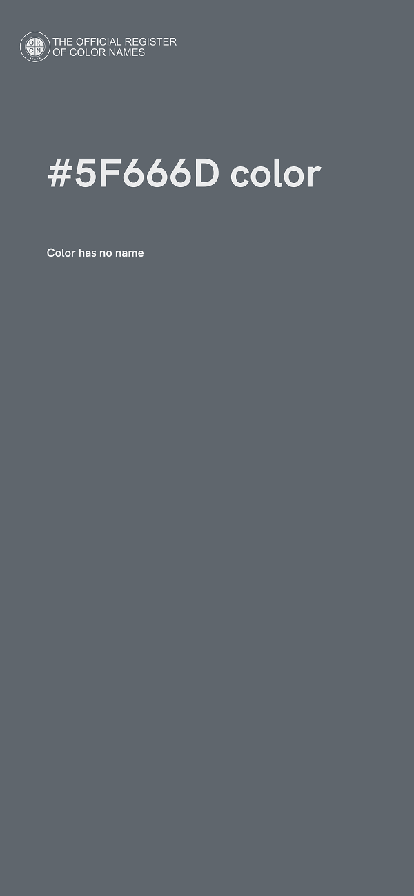 #5F666D color image