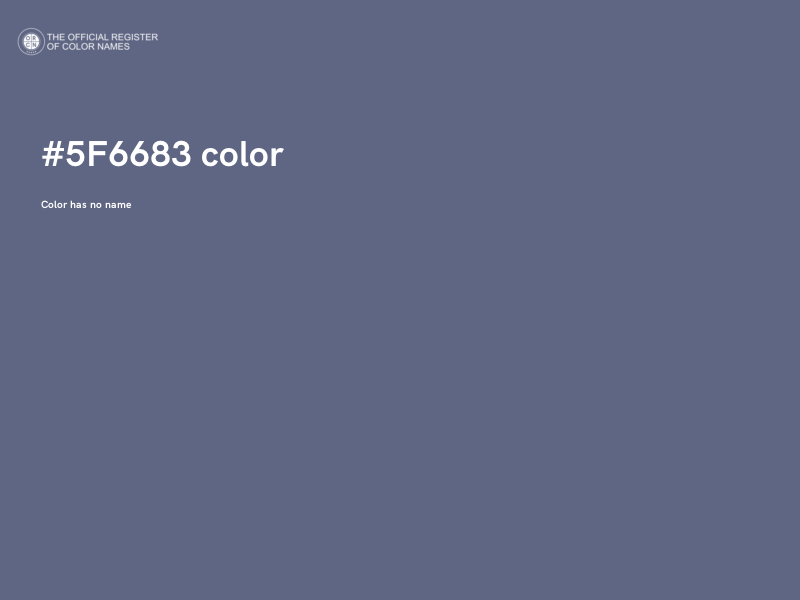 #5F6683 color image