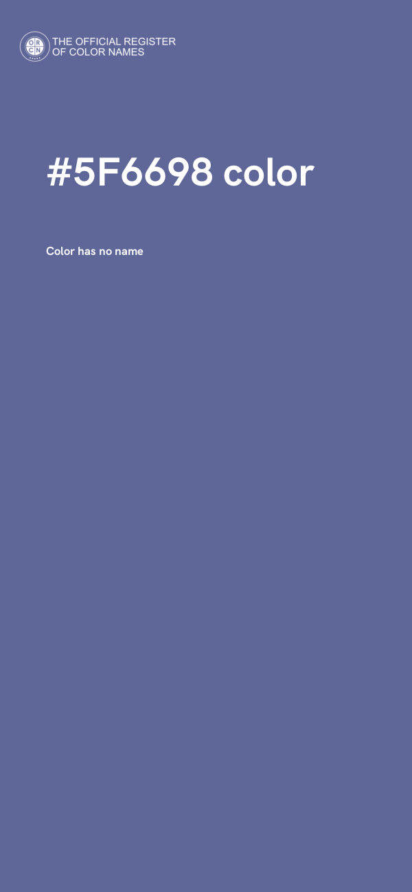 #5F6698 color image