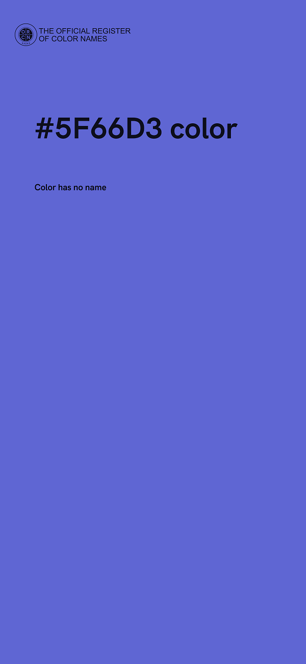 #5F66D3 color image