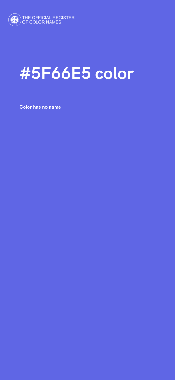 #5F66E5 color image