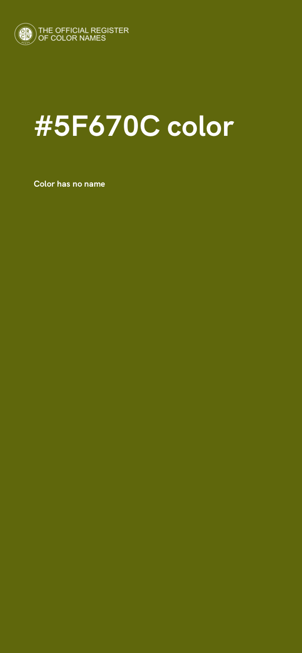 #5F670C color image