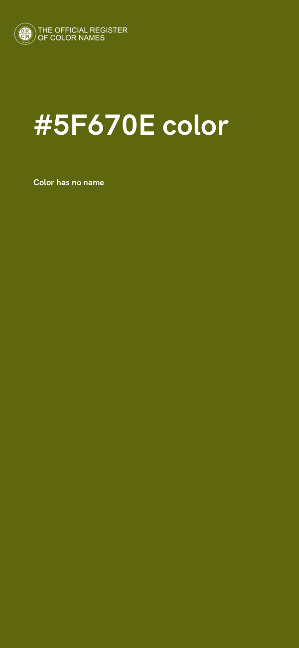 #5F670E color image