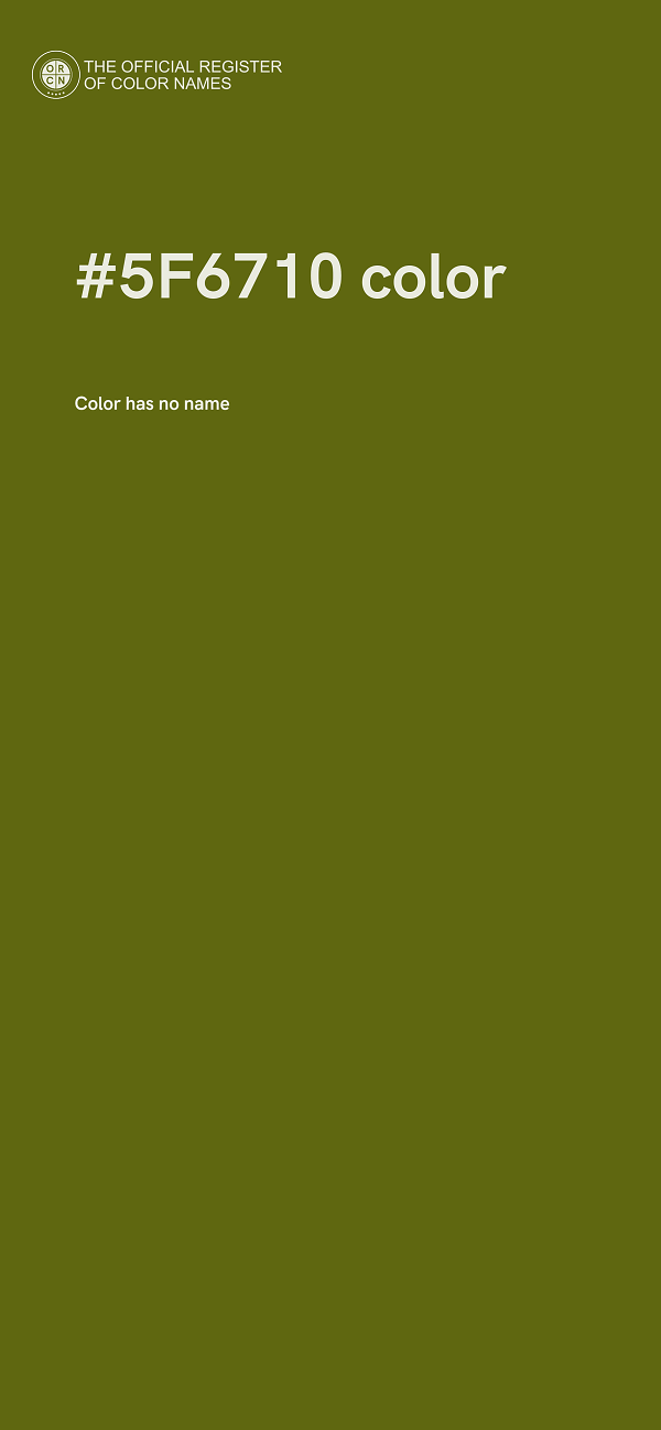 #5F6710 color image