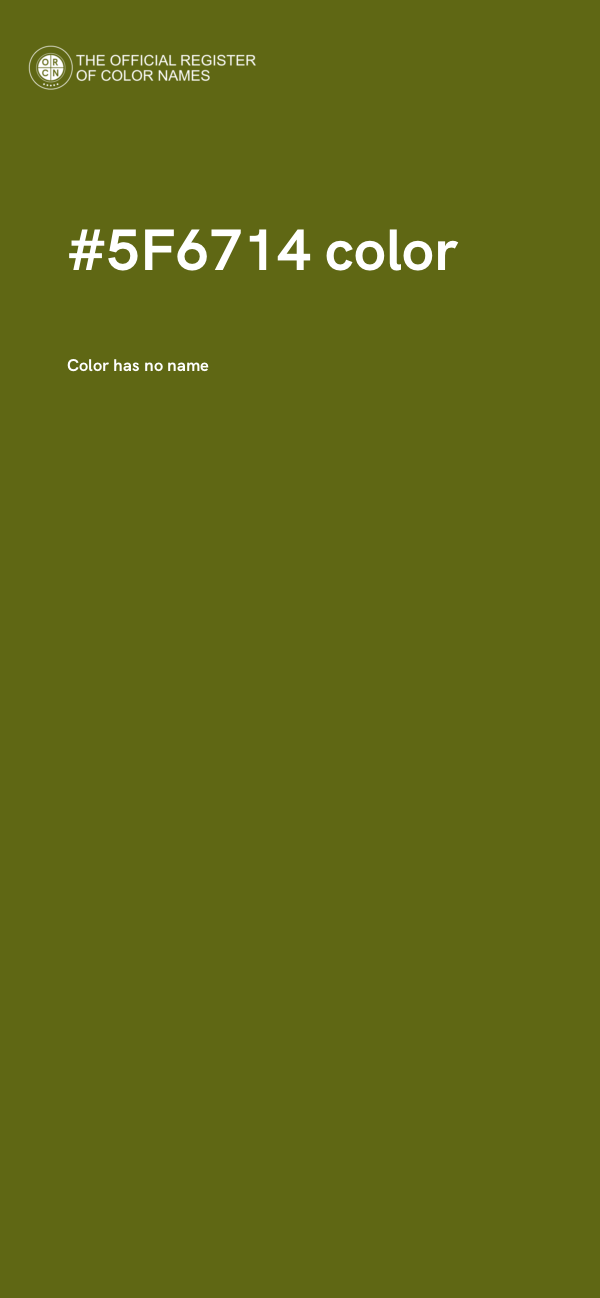 #5F6714 color image