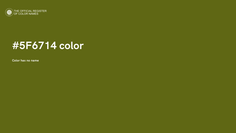 #5F6714 color image