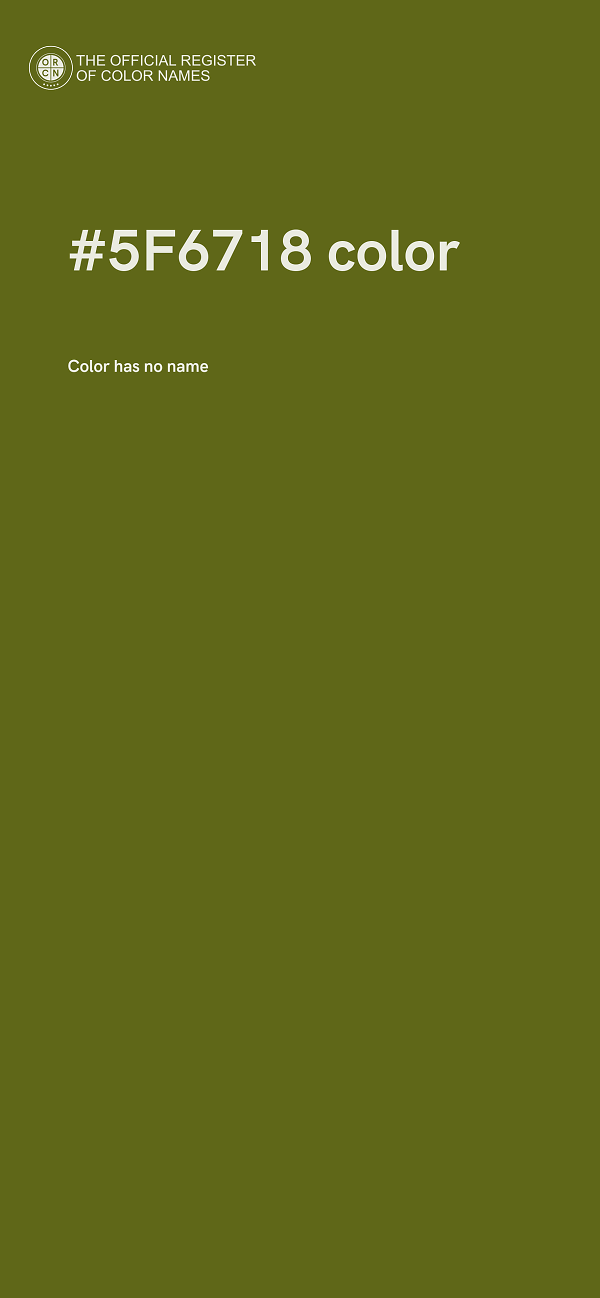 #5F6718 color image