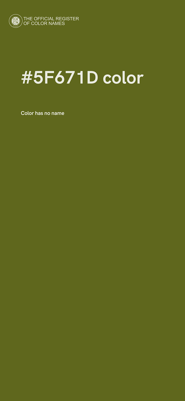 #5F671D color image
