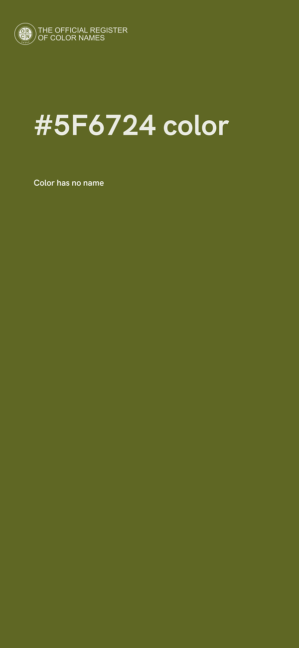 #5F6724 color image