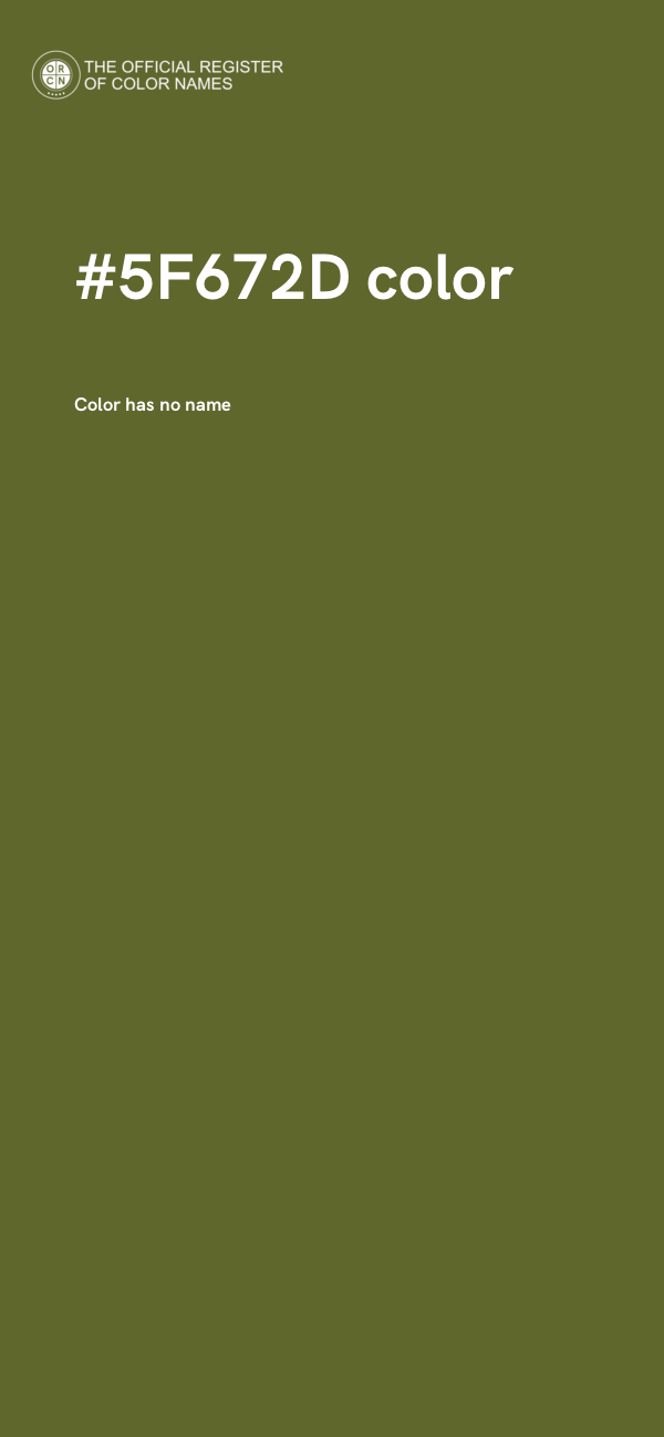 #5F672D color image