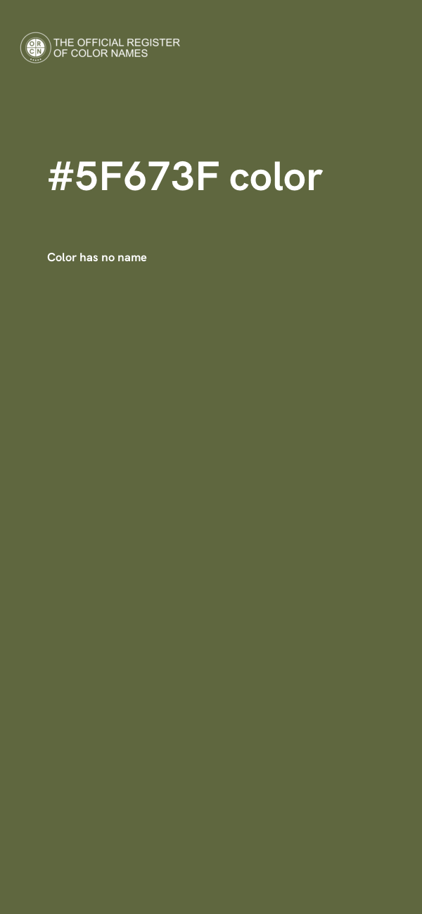 #5F673F color image