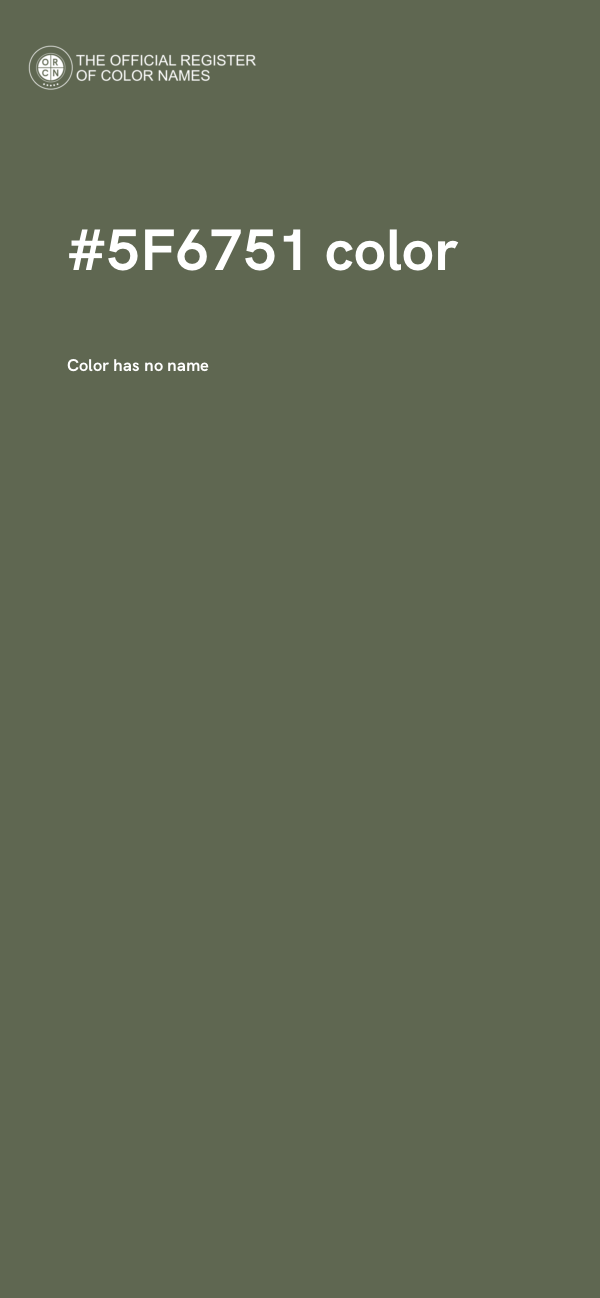 #5F6751 color image