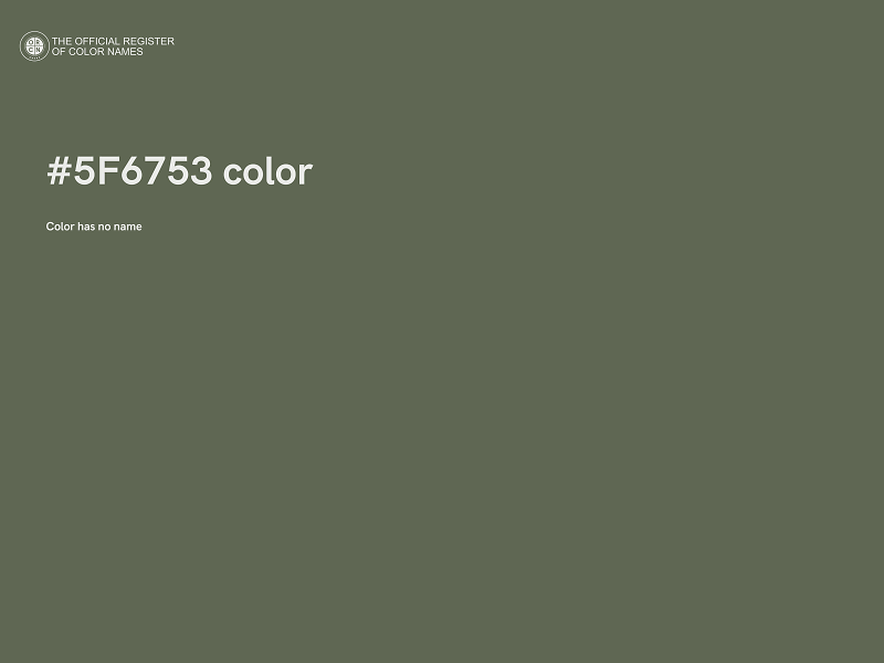 #5F6753 color image