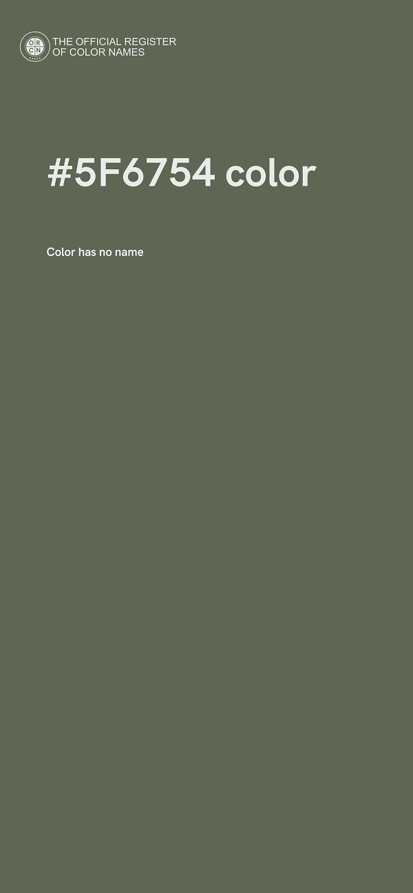 #5F6754 color image