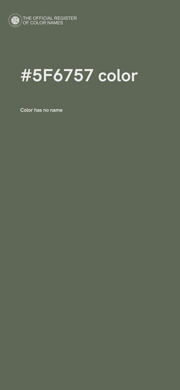 #5F6757 color image