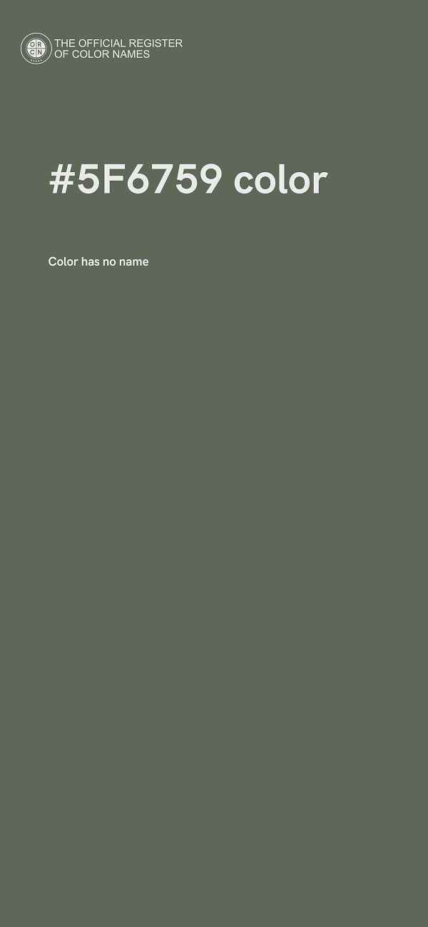#5F6759 color image